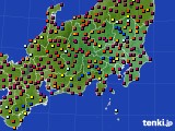 関東・甲信地方のアメダス実況(日照時間)(2016年06月10日)