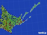 道東のアメダス実況(日照時間)(2016年06月10日)