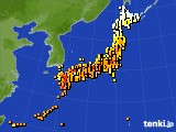 アメダス実況(気温)(2016年06月10日)