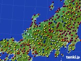 北陸地方のアメダス実況(日照時間)(2016年06月11日)
