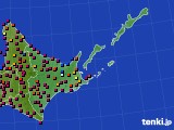 道東のアメダス実況(日照時間)(2016年06月11日)