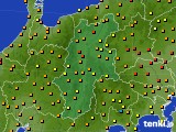 長野県のアメダス実況(気温)(2016年06月11日)