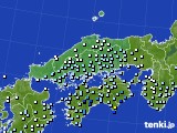 中国地方のアメダス実況(降水量)(2016年06月12日)