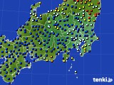 関東・甲信地方のアメダス実況(日照時間)(2016年06月12日)