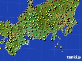 東海地方のアメダス実況(気温)(2016年06月12日)