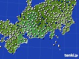東海地方のアメダス実況(風向・風速)(2016年06月12日)