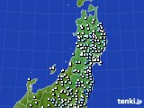 東北地方のアメダス実況(降水量)(2016年06月13日)