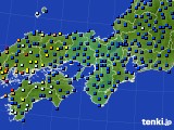 2016年06月13日の近畿地方のアメダス(日照時間)