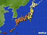 アメダス実況(気温)(2016年06月15日)