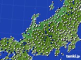北陸地方のアメダス実況(風向・風速)(2016年06月15日)