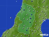 山形県のアメダス実況(風向・風速)(2016年06月15日)