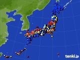 アメダス実況(日照時間)(2016年06月17日)