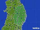 2016年06月17日の岩手県のアメダス(風向・風速)
