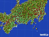 東海地方のアメダス実況(気温)(2016年06月18日)