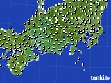 東海地方のアメダス実況(風向・風速)(2016年06月18日)
