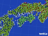 四国地方のアメダス実況(日照時間)(2016年06月20日)