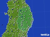 岩手県のアメダス実況(風向・風速)(2016年06月20日)