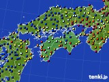 四国地方のアメダス実況(日照時間)(2016年06月21日)