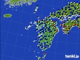 九州地方のアメダス実況(日照時間)(2016年06月21日)