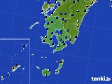 鹿児島県のアメダス実況(日照時間)(2016年06月21日)