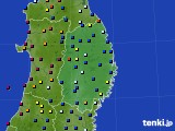 2016年06月21日の岩手県のアメダス(日照時間)