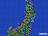 2016年06月22日の東北地方のアメダス(日照時間)