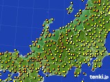 北陸地方のアメダス実況(気温)(2016年06月22日)