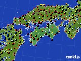 四国地方のアメダス実況(日照時間)(2016年06月23日)