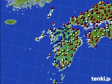 九州地方のアメダス実況(日照時間)(2016年06月23日)