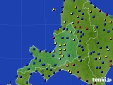 道央のアメダス実況(日照時間)(2016年06月24日)