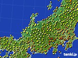 北陸地方のアメダス実況(気温)(2016年06月25日)