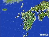 九州地方のアメダス実況(気温)(2016年06月25日)