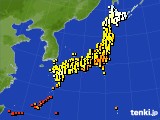 アメダス実況(気温)(2016年06月25日)