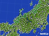 北陸地方のアメダス実況(風向・風速)(2016年06月25日)