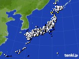 アメダス実況(風向・風速)(2016年06月25日)