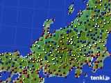 北陸地方のアメダス実況(日照時間)(2016年06月26日)