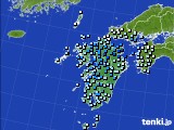 九州地方のアメダス実況(降水量)(2016年06月27日)