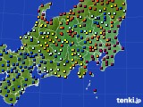 関東・甲信地方のアメダス実況(日照時間)(2016年06月27日)