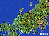 北陸地方のアメダス実況(日照時間)(2016年06月27日)