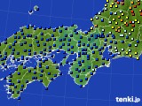 近畿地方のアメダス実況(日照時間)(2016年06月27日)