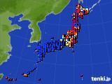 アメダス実況(日照時間)(2016年06月27日)