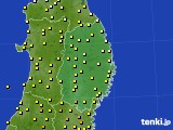 2016年06月27日の岩手県のアメダス(気温)