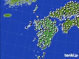 九州地方のアメダス実況(風向・風速)(2016年06月27日)