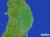 岩手県のアメダス実況(風向・風速)(2016年06月27日)