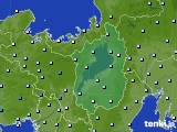 滋賀県のアメダス実況(降水量)(2016年06月29日)