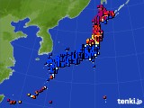 アメダス実況(日照時間)(2016年06月29日)