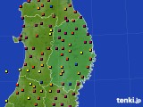 岩手県のアメダス実況(日照時間)(2016年06月29日)