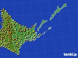 道東のアメダス実況(気温)(2016年06月30日)