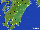 2016年06月30日の宮崎県のアメダス(気温)