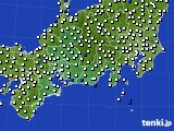 2016年06月30日の東海地方のアメダス(風向・風速)
